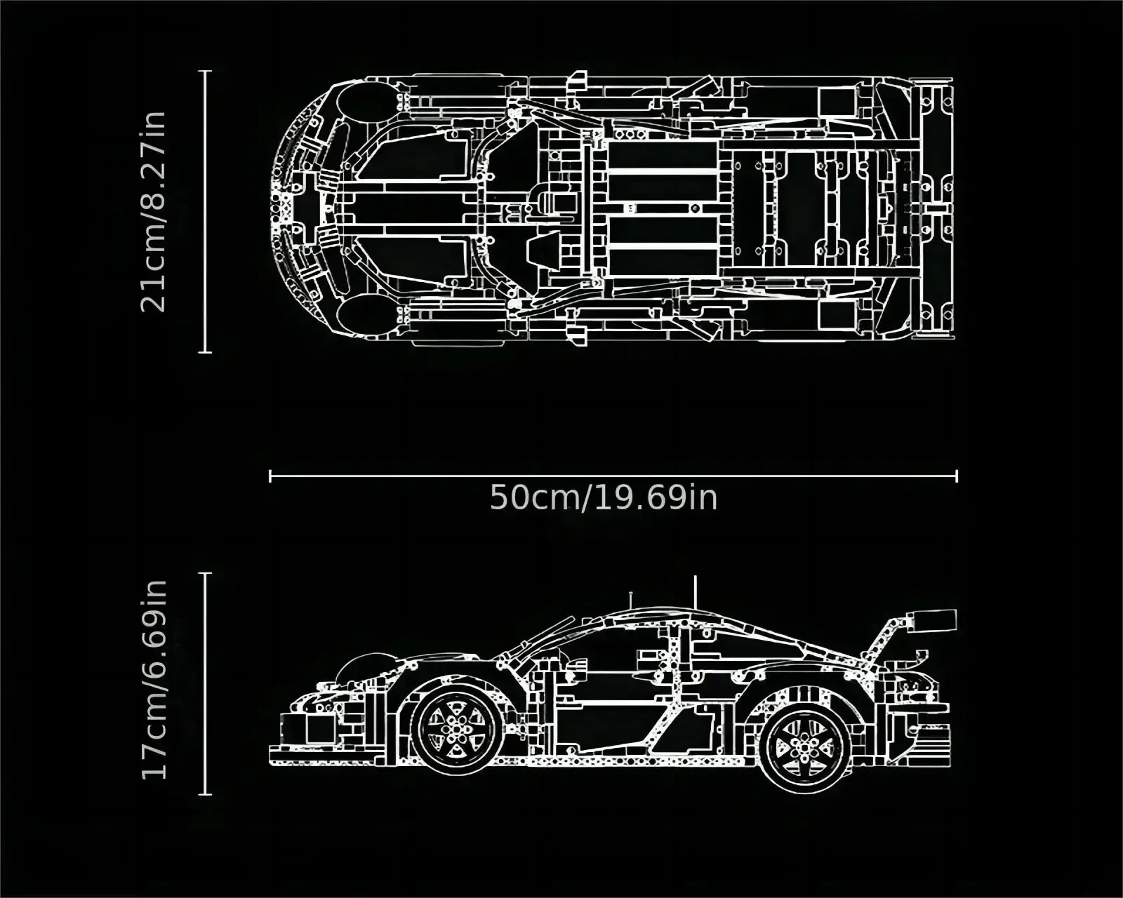 1580+Pcs 1:10 Atoy block car as a gift for a child