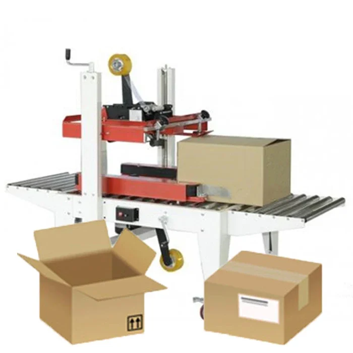 Automatic packaging Top and bottom tape Carton sealing machine Tape flap folding box sealing machine Packaging line