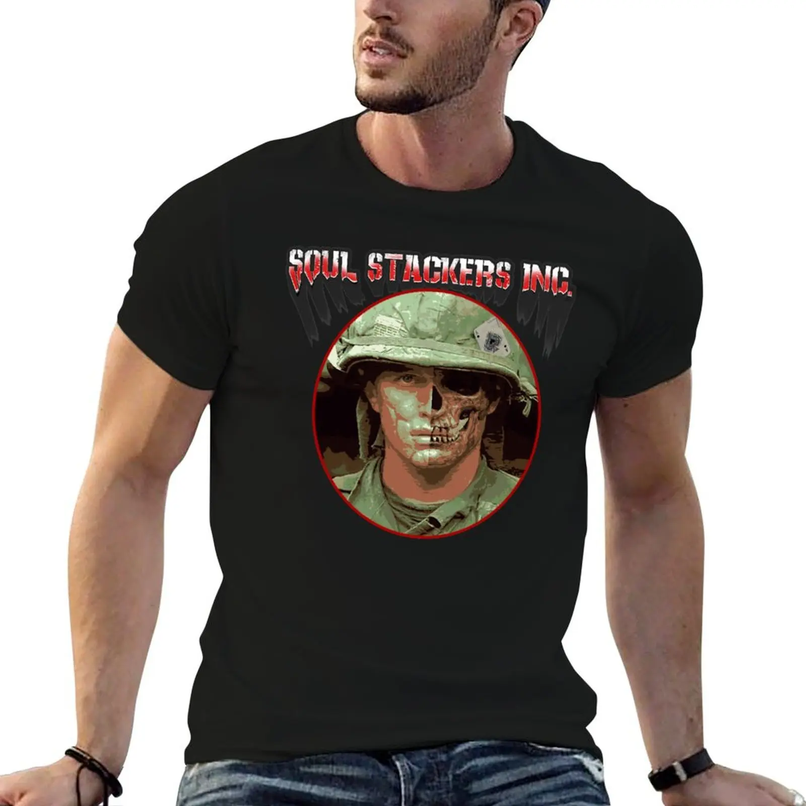 

Soul Stackers Series - Sgt. Barnes Edition T-Shirt man t shirt cotton high quality man t shirts cotton T-Shirt