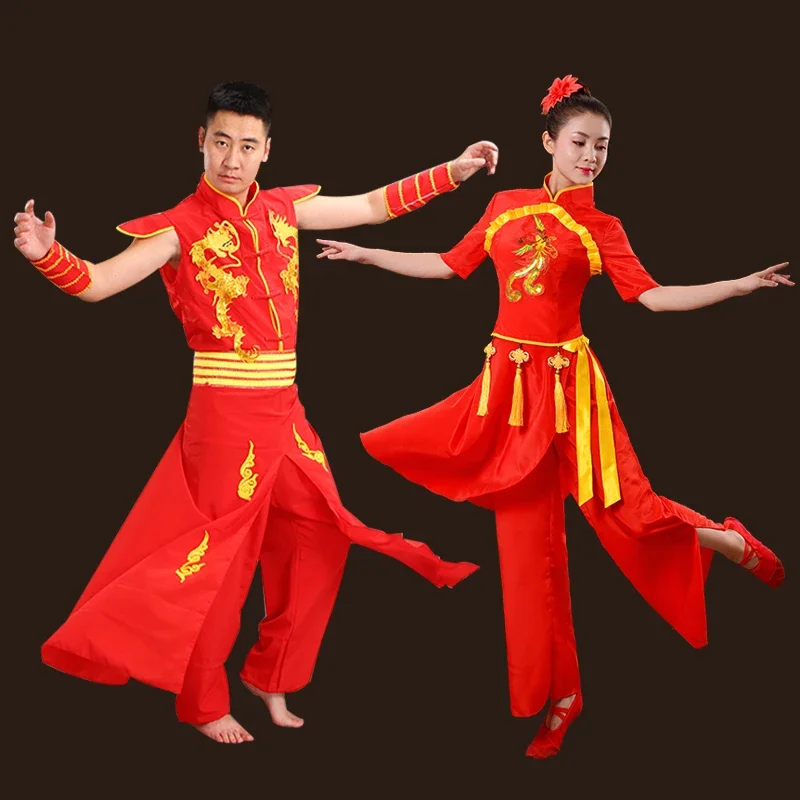 Classic Dragon Costume Folk Dance Drum Opening Dance Costume Drum Dance Team Performance Adult Celebration Chinese Loong Costume