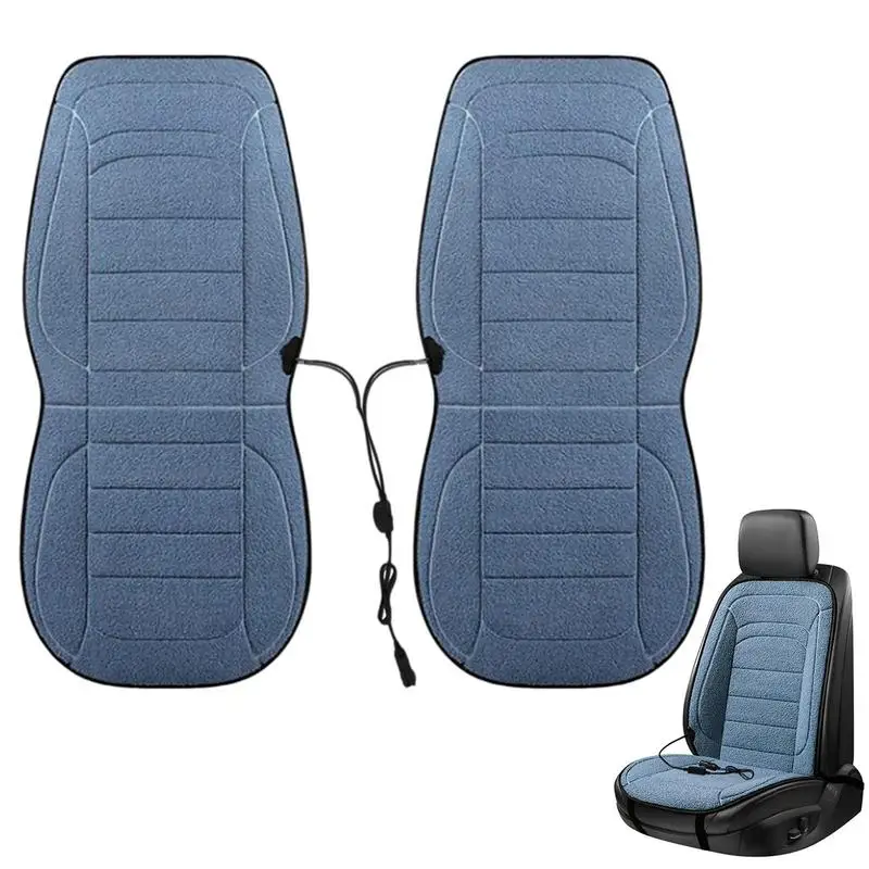 2pcs Car Driver Heated Seat Cushion Universal Auto Heated Seat Covers Seat Car Heater Cushion Fast Heating Cars Seat Heating Pad