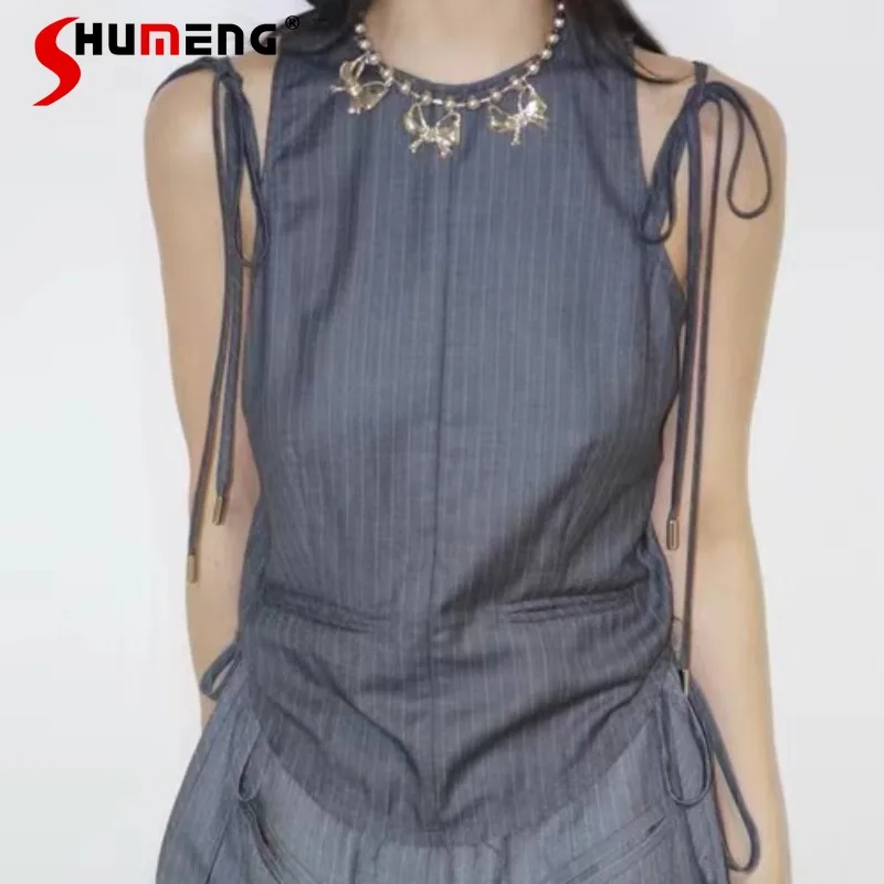 

Japanese Lolita Style Waistcoat Design Sense Fashion Temperament Sleeveless Shirt Vests Top 4 Colors To Choose Women's Clothes