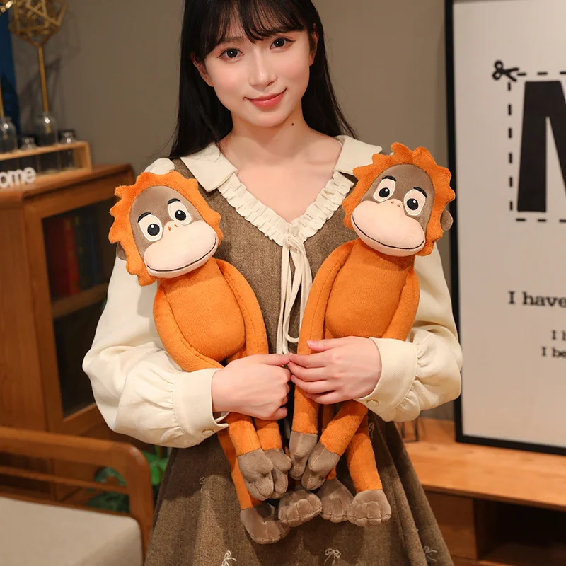 50cm Cartoon Gorilla Plush Toy Chimpanzees Monkey Soft Stuffed Doll Backpack Car Bag Room Decor Kid Gift