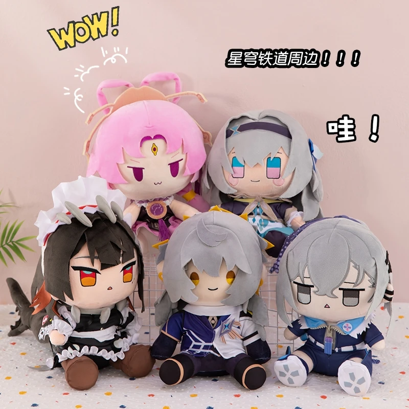 

Плюшевая кукла Honkai Star Rail Firefly, 30 см, мягкая хлопковая аниме-игрушка, сидячая, милая, кавайная, подарок для подростков, женщин, детей, декор для комнаты