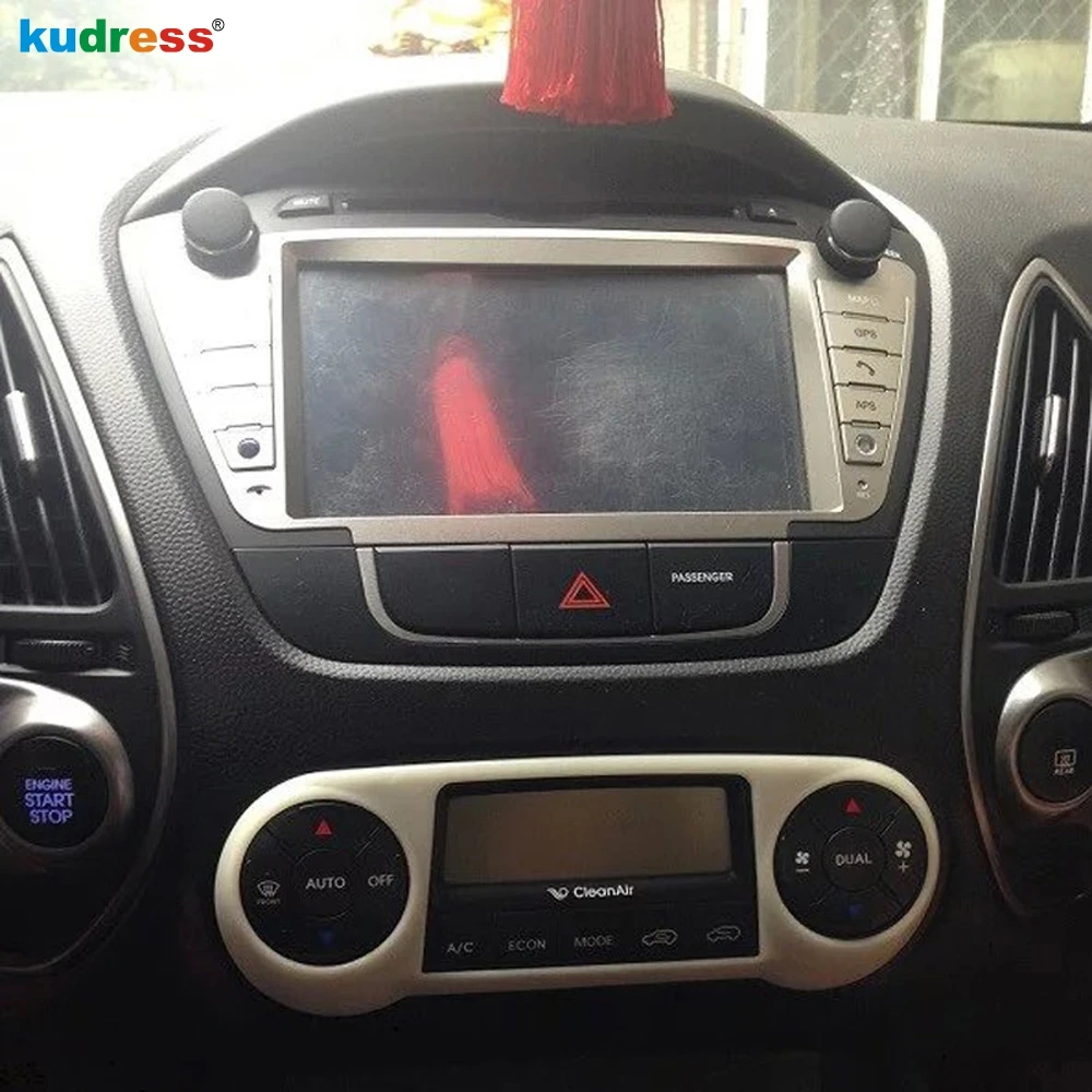 For Hyundai Tucson ix35 2011-2015 Matte Car Center Console Air Condition AC Switch Button Panel Cover Trim Interior Accessories