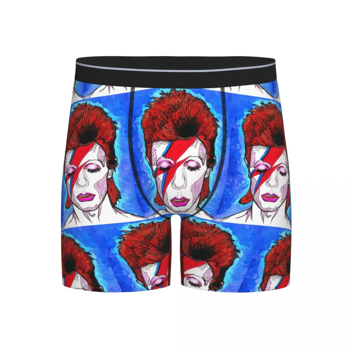 

Длинные трусы-боксеры, шорты Davids Bowied, мужские дышащие трусы для Homme, мужской подарок бойфренду