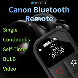 Remote Control for Canon Cameras with Sceen and Powerful New Funtions Compatible with BR-E1 R5 R6 R7 R8 R50 R100 G7X3 G5 M50M2