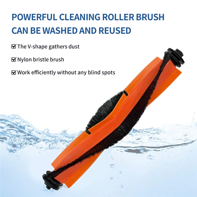 【Coupon!】Main Brush And Cover Kit For Xiaomi For Mijia M40S/OV31CN Vacuum Cleaner-Replacement Main Roller Brush Included