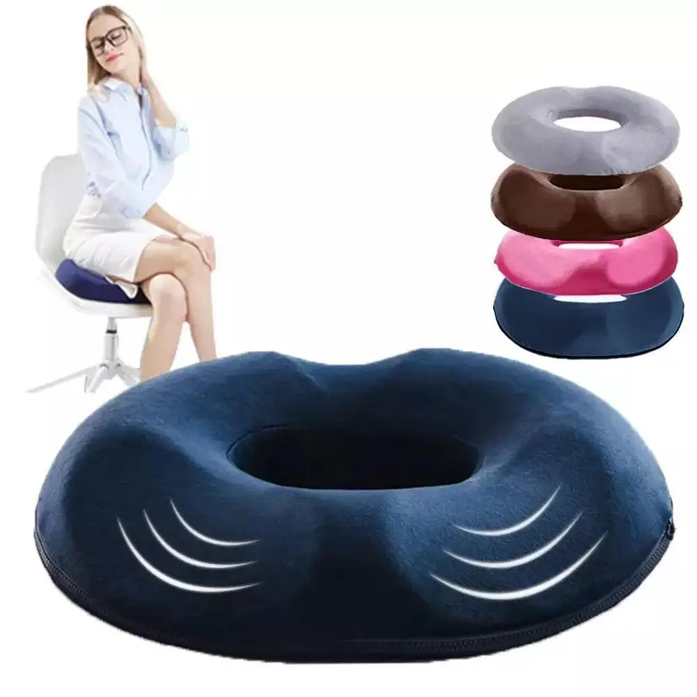 Memory Cotton Office Seat Cushion Postoperative Male and Female Tailbone Decompression Cushion for Hemorrhoids