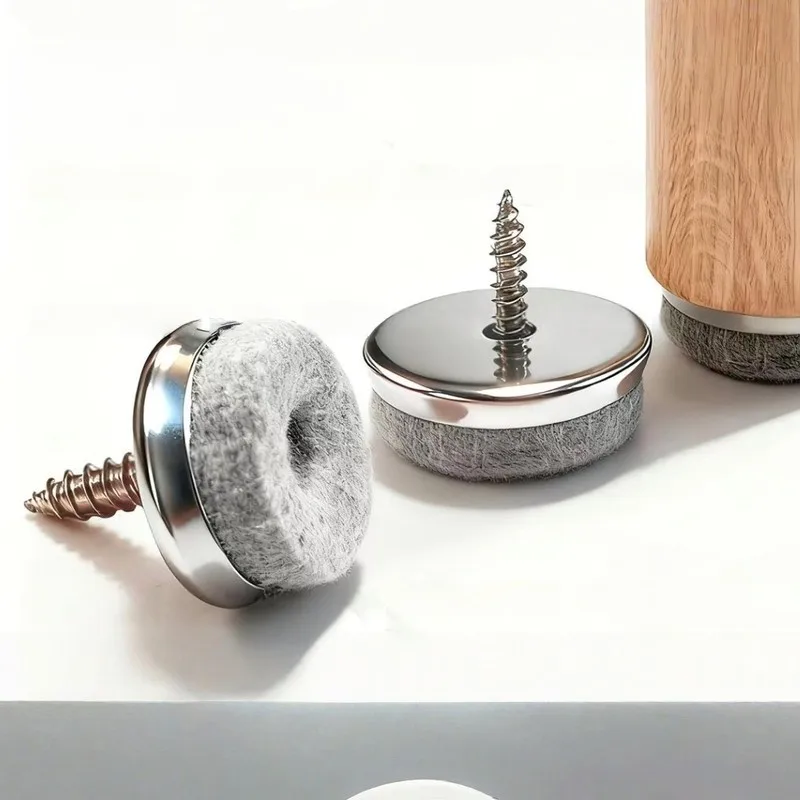 

45 комплектов мебельных подножек | Шумоподавление, Фетровые подушечки, Металлическая основа | Подходит для твердой древесины/плитки | Для стульев/столов | ID:PCS