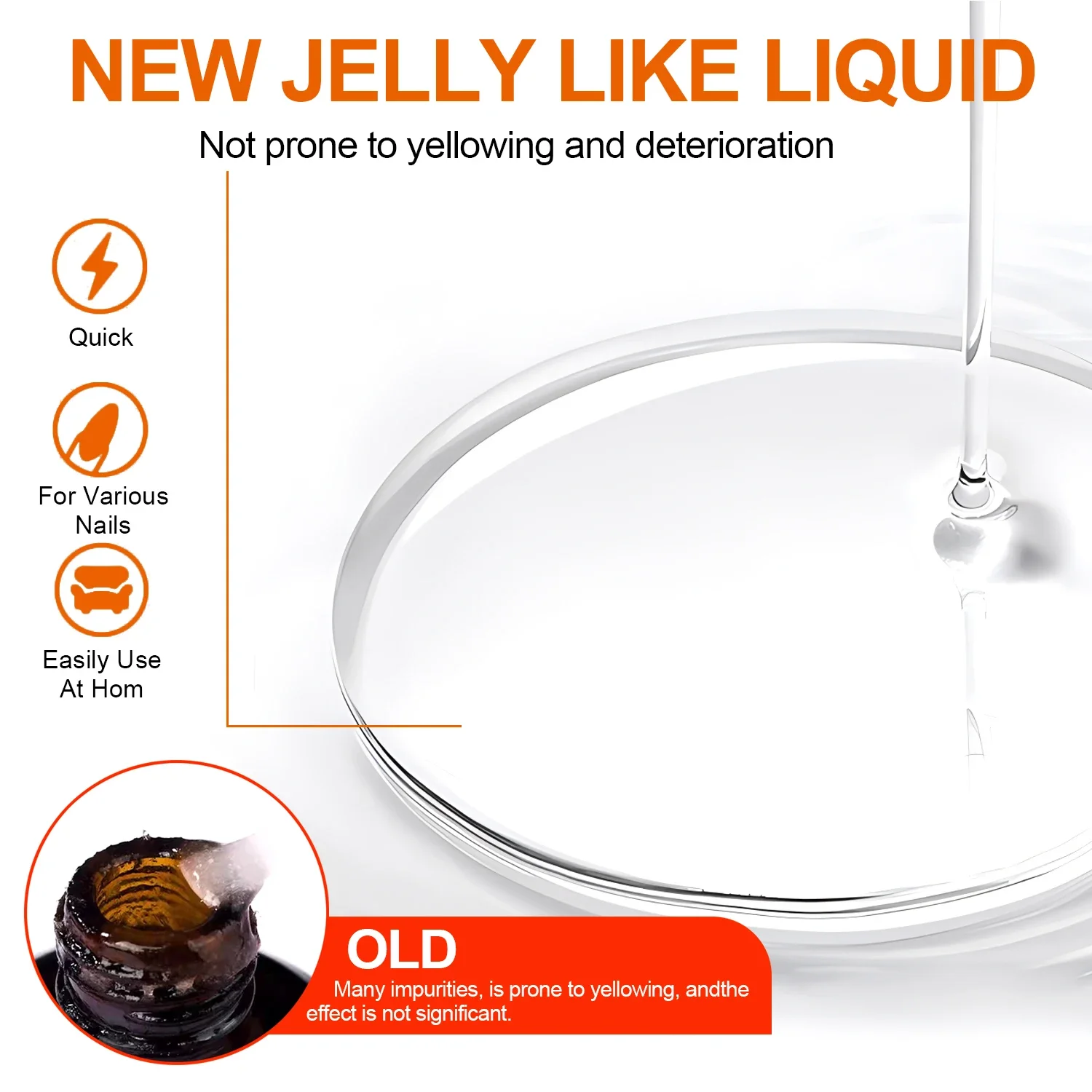 3 زجاجات جل مزيل طلاء الأظافر، مزيل طلاء الأظافر سريع وسهل خلال 2-3 دقائق، لا حاجة إلى تمرغ أو تغليف - 0.51 أونصة