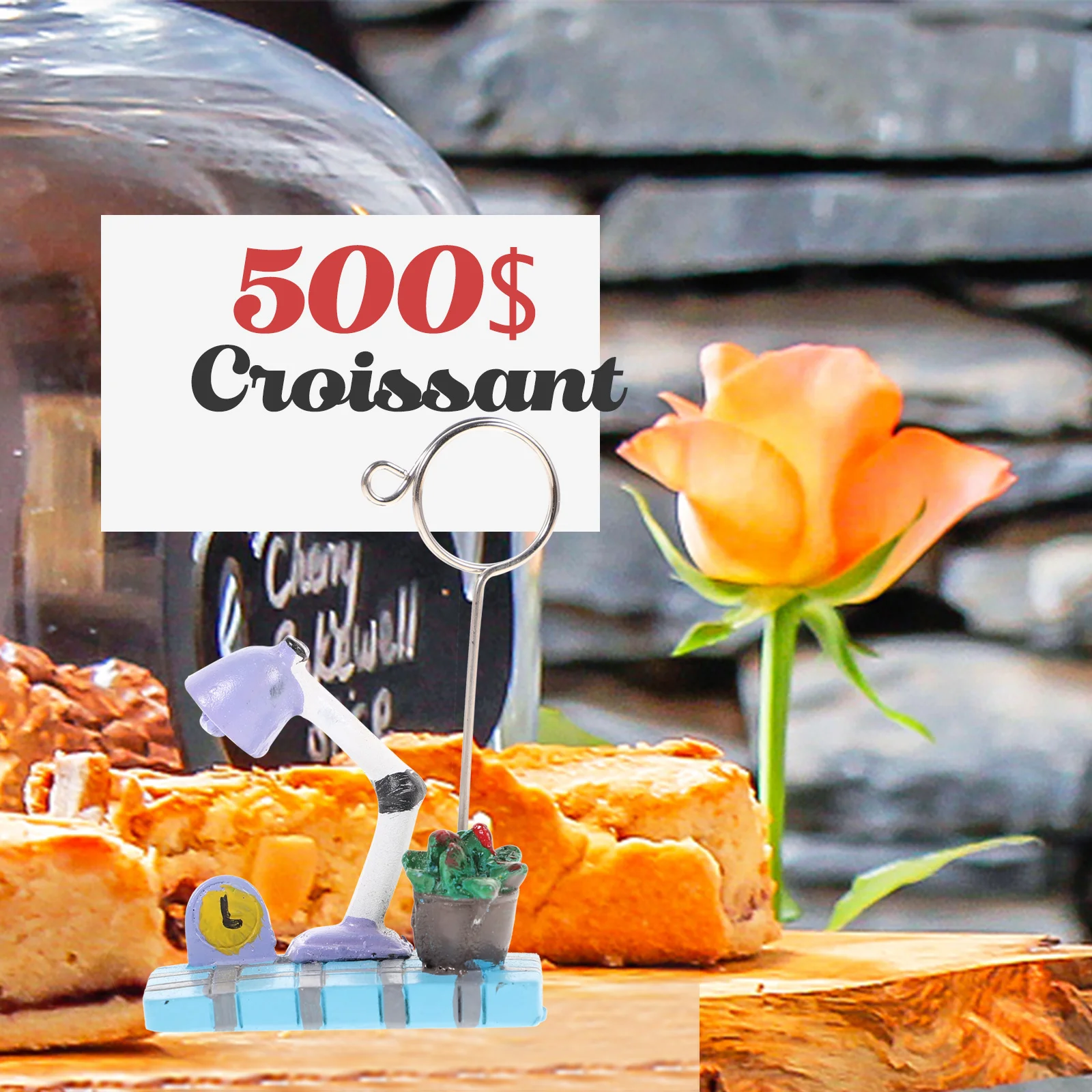 النباتات النضرة Microlandschaft مذكرة كليب صور ملاحظة حامل حامل تصميم جميل لكتابة المهام والرسائل #1