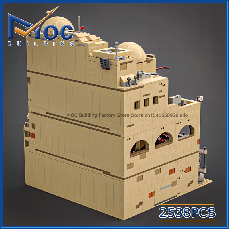 

Горячие строительные блоки MOC, космическая сцена из фильма, модульная архитектура, модель таверны, сделай сам, сборка, технология, кирпичи, игрушки, рождественские подарки