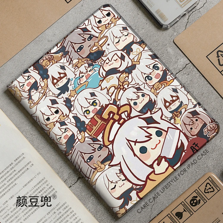 

Paimon Anime Genshin Impact Case For iPad 10.2 8th Air 4 5 6 Mini 5 6 7 Case Luxury Silicone For iPad 10 Pro13 IPad 11th