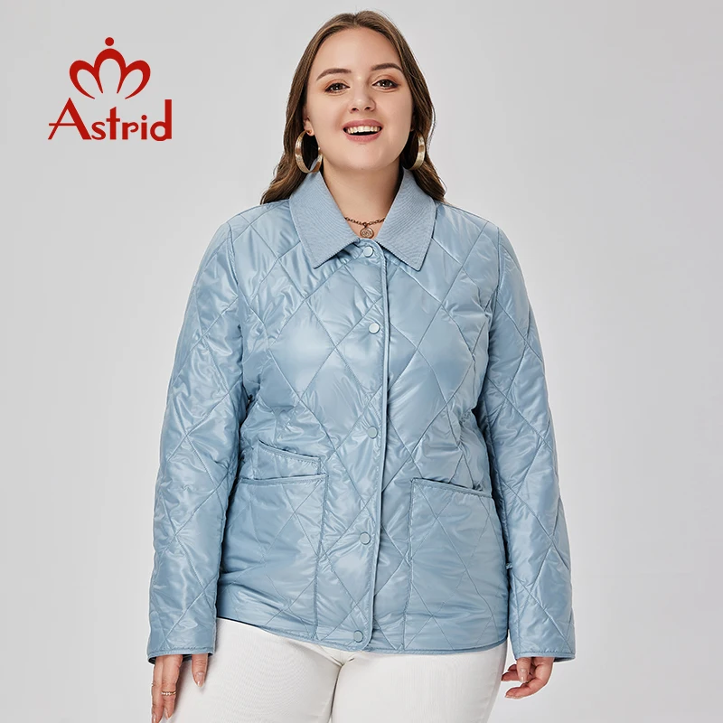 Astrid Women\'s Spring Jacket 2023 Padded Coat Women Parkas Quilted Fashion Stitching Female Clothing New In Outerwears Plus Size