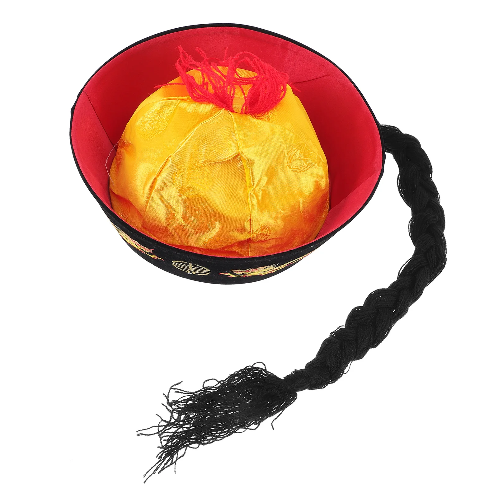 Costume de fête de Cosplay Oriental de Style de la dynastie Qing, Festival, spectacle sur scène, accessoire d'opéra chinois rétro, feutre léger pour