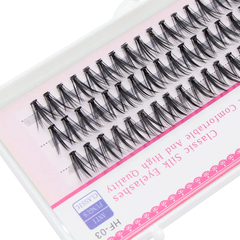 60 Bundles Natural Mink Individual EyeLashes Russian 3D Volume Grafting Fake False 20D Cluster Eyelash Extension Bunche Cilias