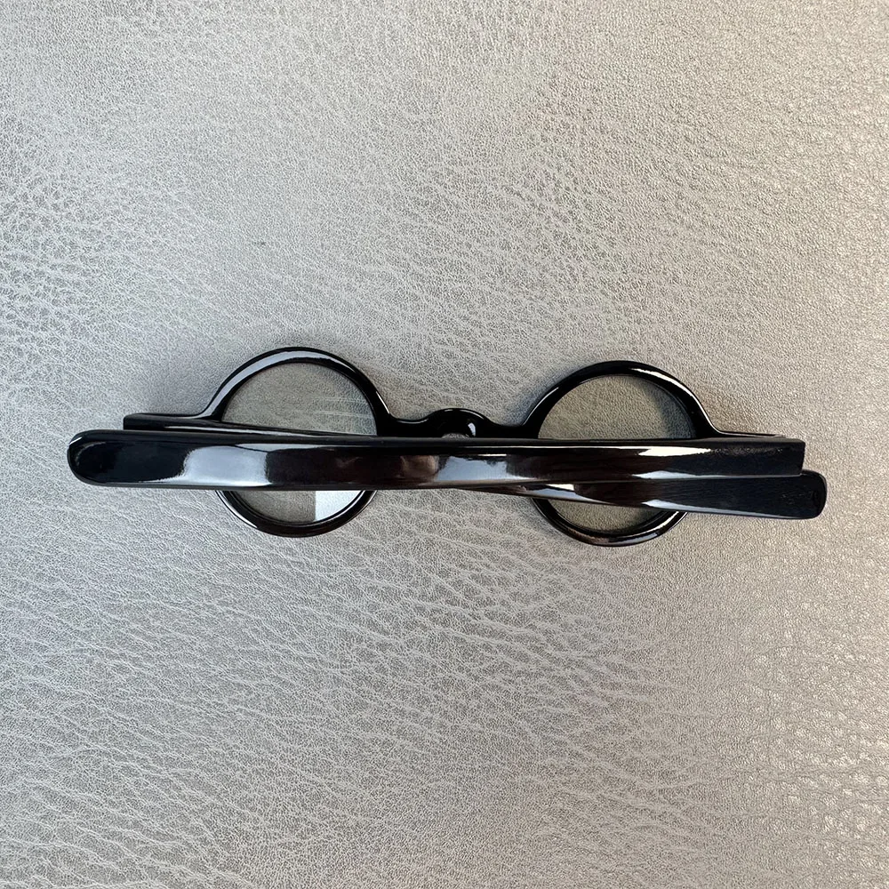Glasses Frames Unique Vintage Optical Lenses Eyeglasses Small Round Handmade Buffalo Horn Reading Prescription Eyeglass Frames - view 3