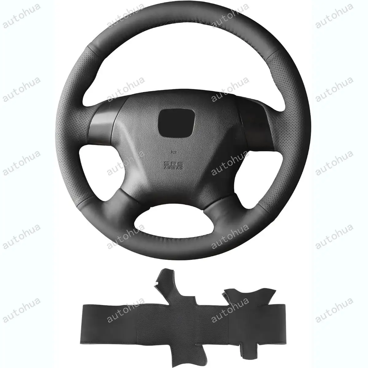 غطاء عجلة القيادة بغرز يدوية لهوندا أكورد كوبيه سيدان 2003/أكورد هايبرد 2005/أكورد سيدان EX-L 2007/أوديسي 2008