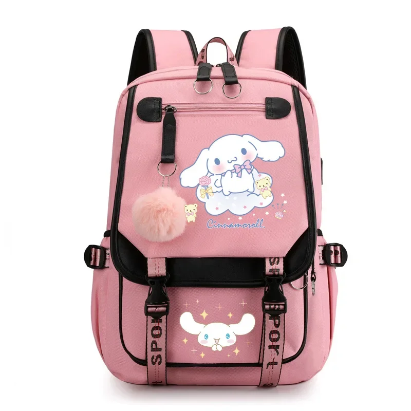 

Sanrio Cinnamoroll Backpack Mochilas Aestethic Bag Student Campus Backpack Cinnamoroll Backpacks for Children Kawii Toys