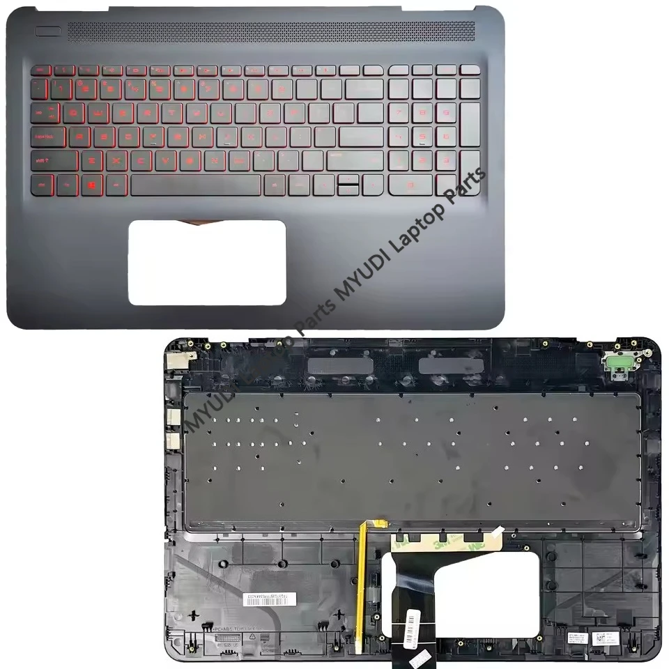 New US Keyboard For HP OMEN 2Pro 15-AX 15-BC 15-DP 15-AX000 TPN-Q173 Palmrest Upper Cover keyboard Backlit 859735-001 905118-001