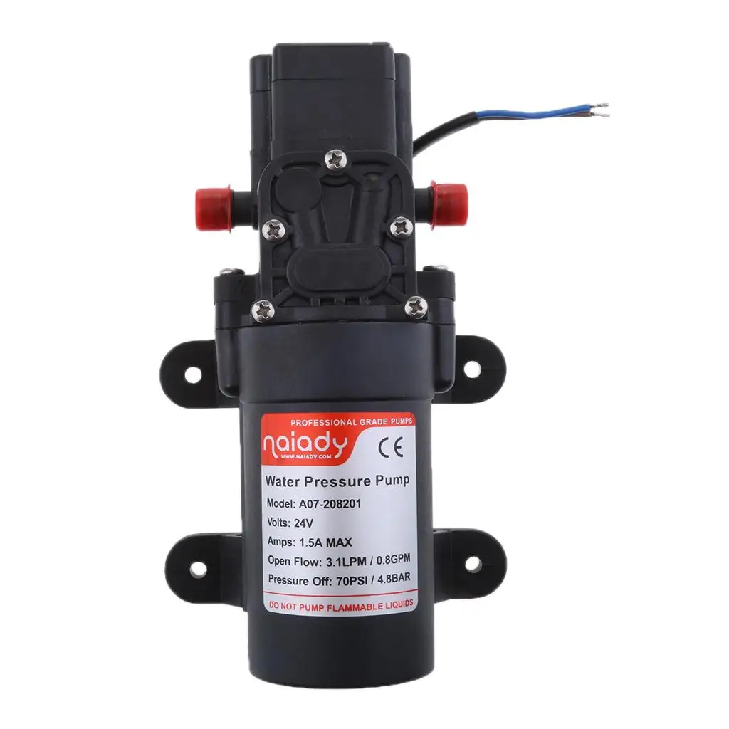 

Высоконапорный самовсасывающий бесшумный водяной насос с защитой и легким подключением для морских судов, ПВХ-лодок и фермерских хозяйств