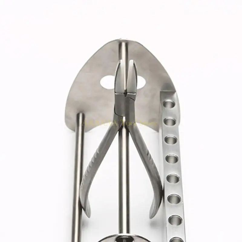 A2BE Stable Eyewear Repair Tool Plier Screwdriver Rack for Glasses Repair Home Use Displaying Glasses Tool Pliers Hardness