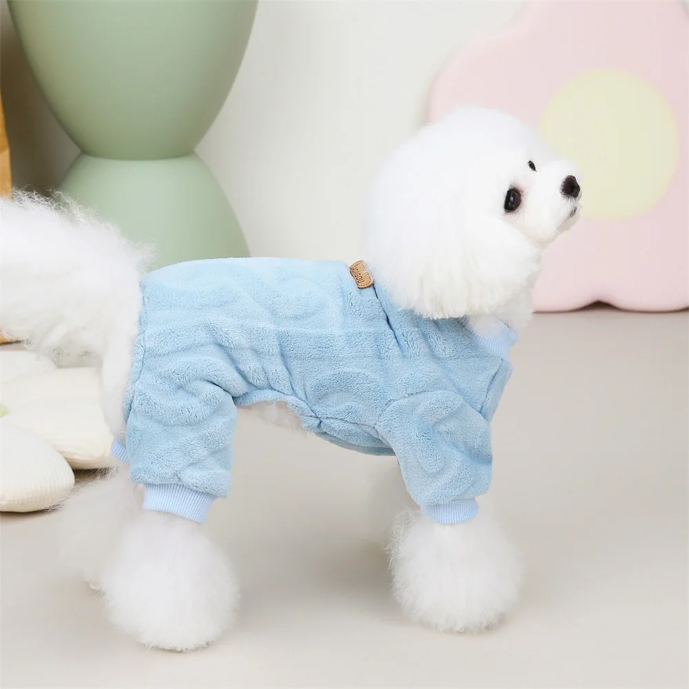 Mono para perro de forro polar abrigo invierno ropa mascotas_voghion.com
