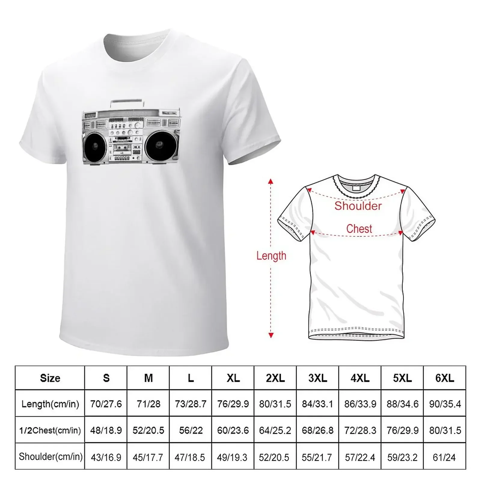 Ghetto Blaster T-Shirt Anime Graphic T-shirts for Men Clothing Women Tees Y2K tops Unisex Summer Short Sleeve