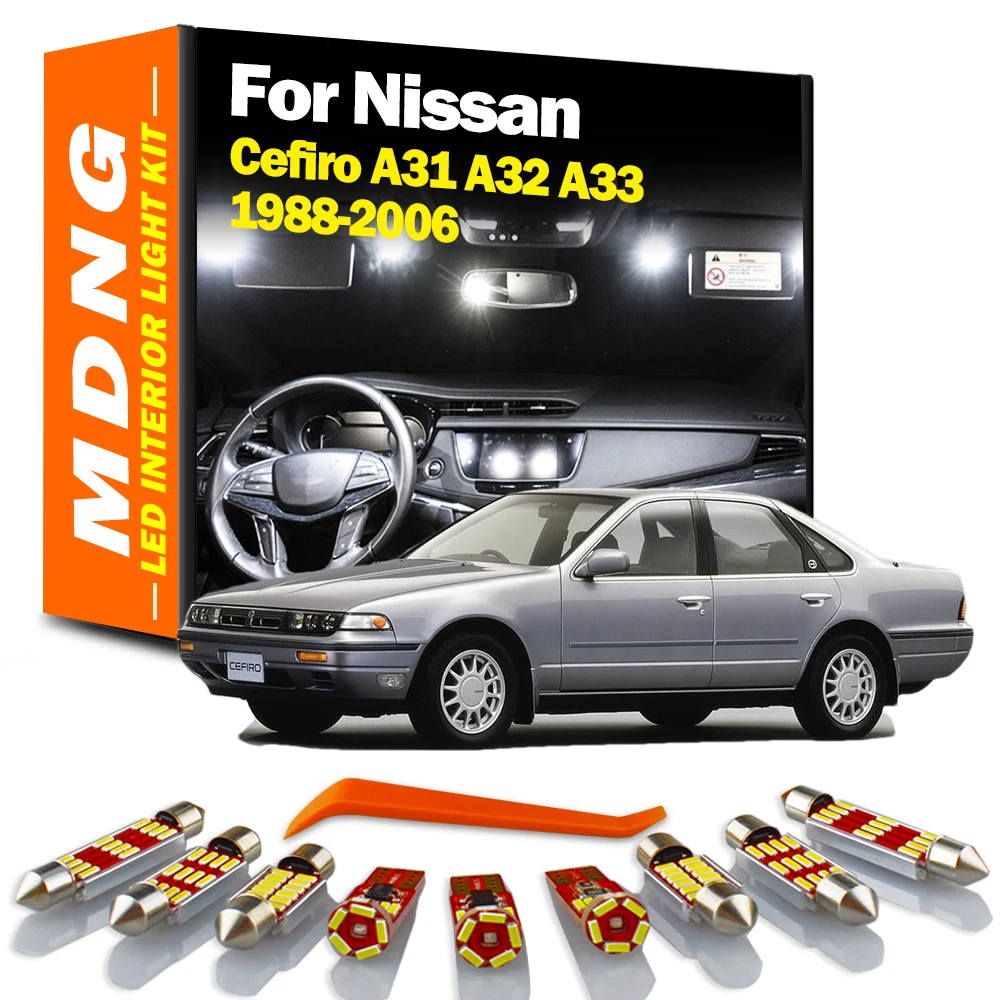 MDNG LED Interior Map Light Kit For Nissan Cefiro A31 A32 A33 1988-1998 1999 2000 2001 2002 2003 2004 2005 2006 Car Accessories