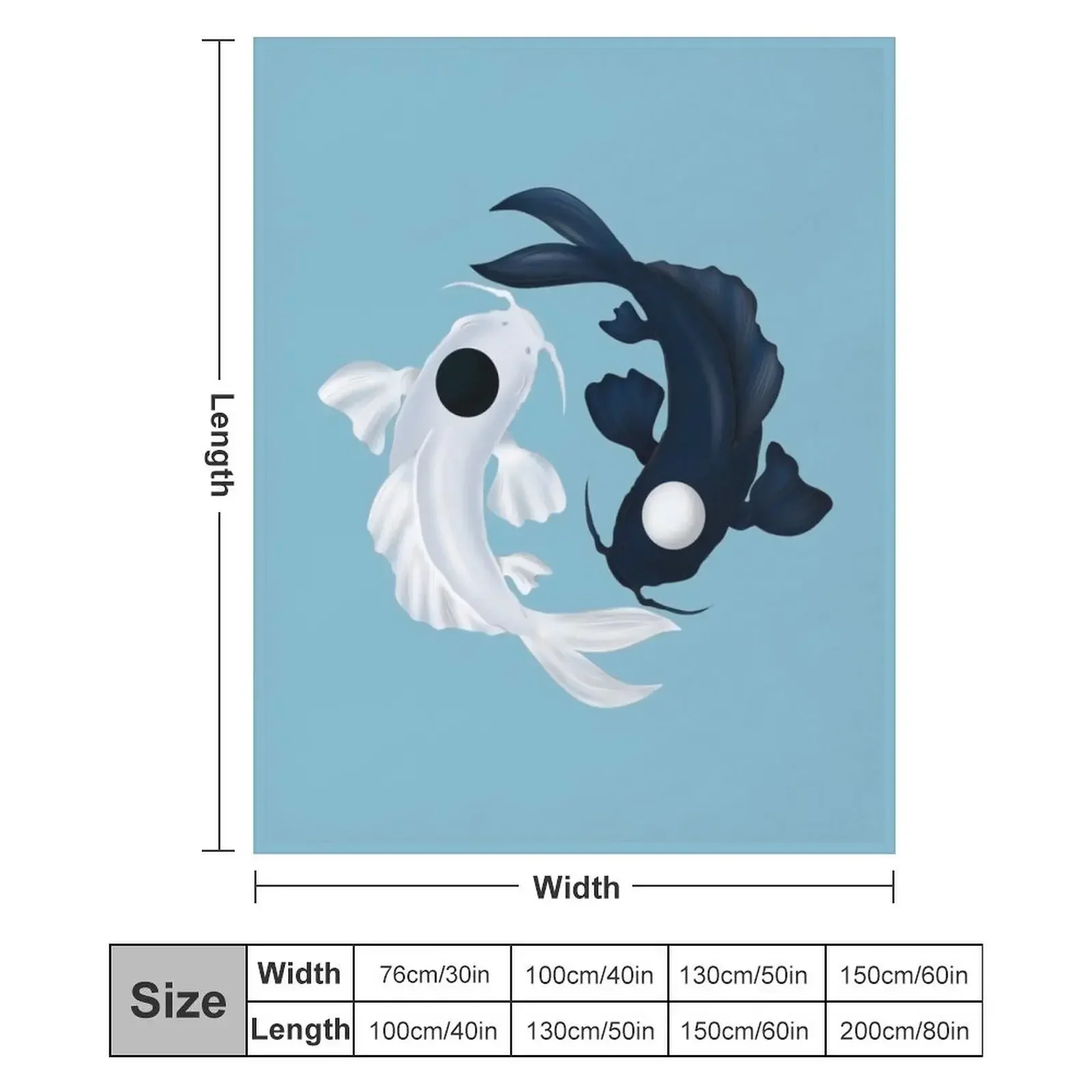 جديد توي ولا يين يانغ كوي في بطانية رمي زرقاء فضفاضة فروي خمر البطانيات الكبيرة الناعمة #6