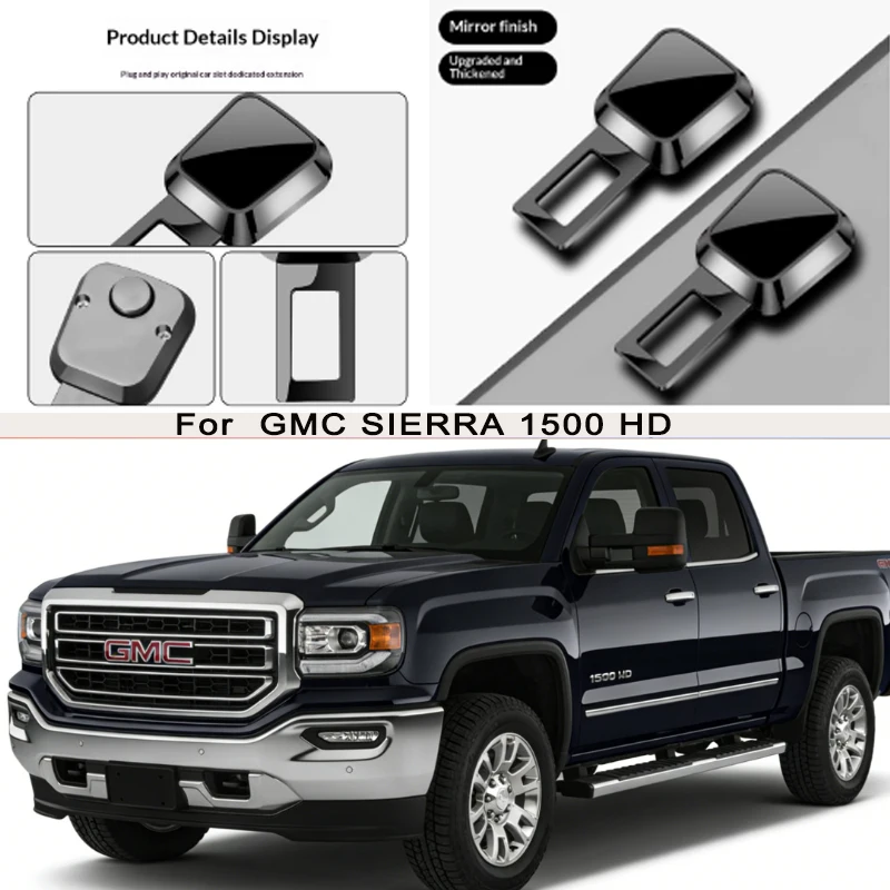

for GMC SIERRA 1500 HD Car Seat Belt Clip Extender Safety Seatbelt Lock Buckle Plug Thick Insert Socket Extender Safety Buckle