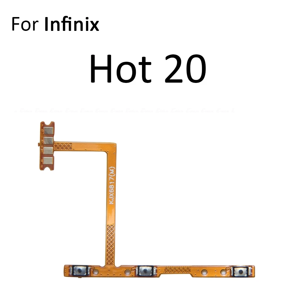 Power ON OFF Key Volume Button Flex Cable For infinix Hot 20 5G 20S 30 Play NFC 30i (50 MP) 40 Pro 40i 50 4G Plus 50i