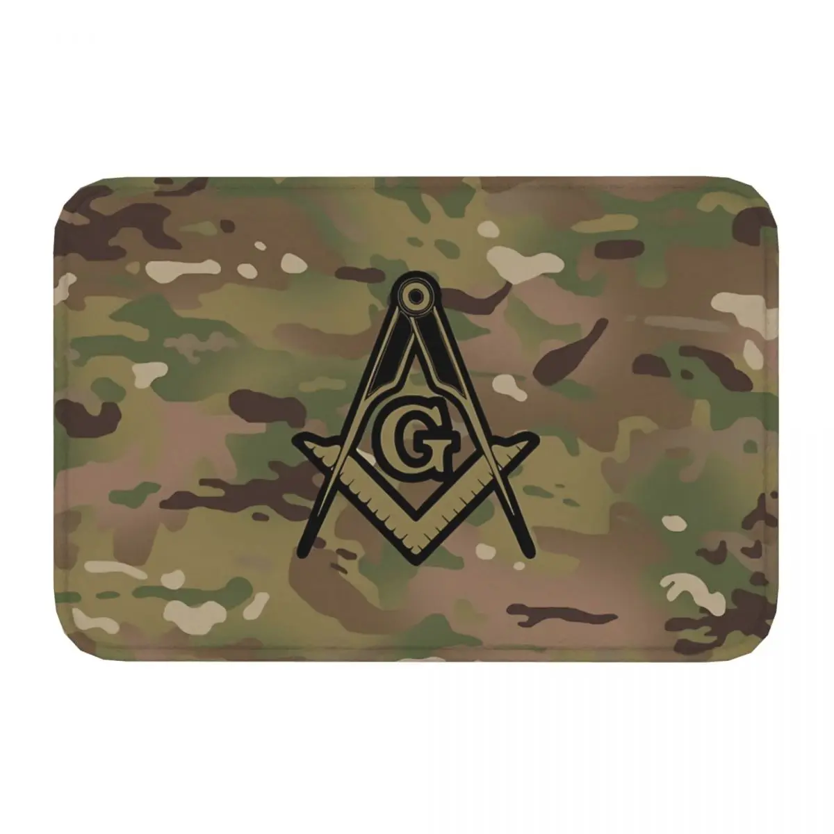 Military Bathroom Non-Slip Carpet Freemason Living Room Mat Welcome Doormat Floor Decor Rug