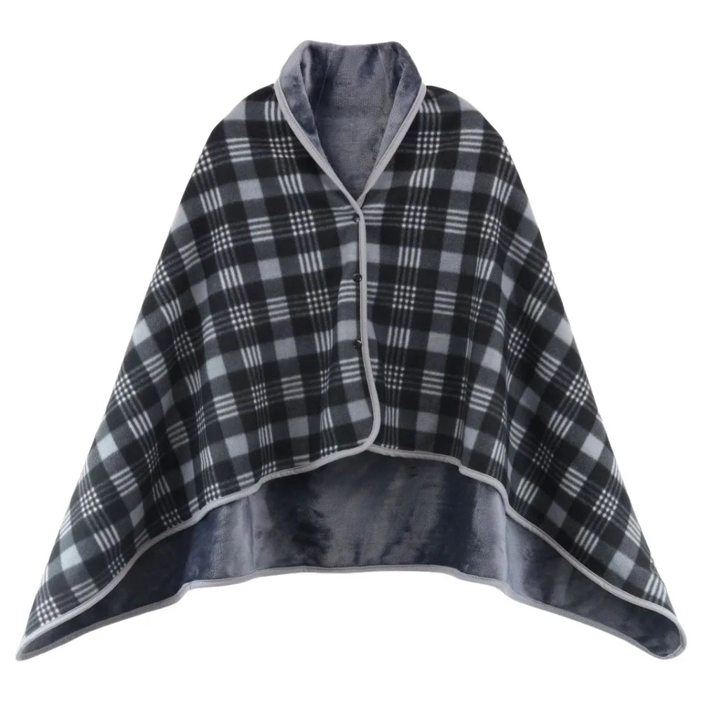 

Новые фланелевые носимые одеяла, сохраняющие тепло, толстые шарфы, флисовая шаль с пуговицами, флисовое одеяло, женская мода