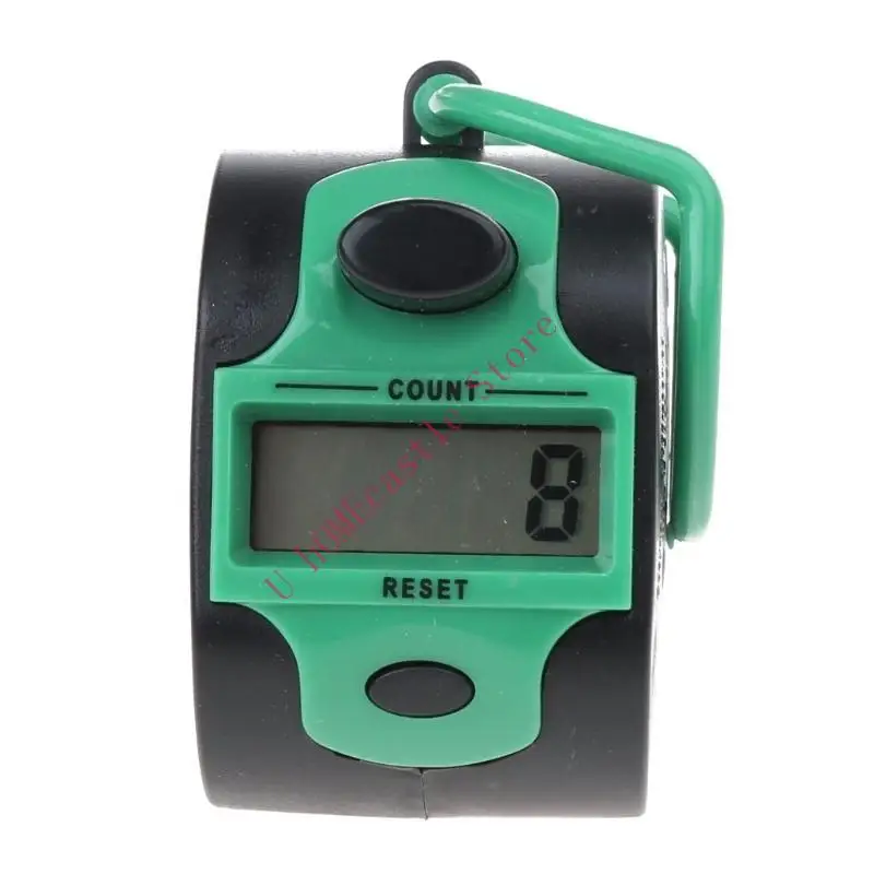 63HF LCD Display Finger Counter Digital Tally Counter Handheld Lap Counter Portable 5-Digit Number Clicker for Fishing Sports