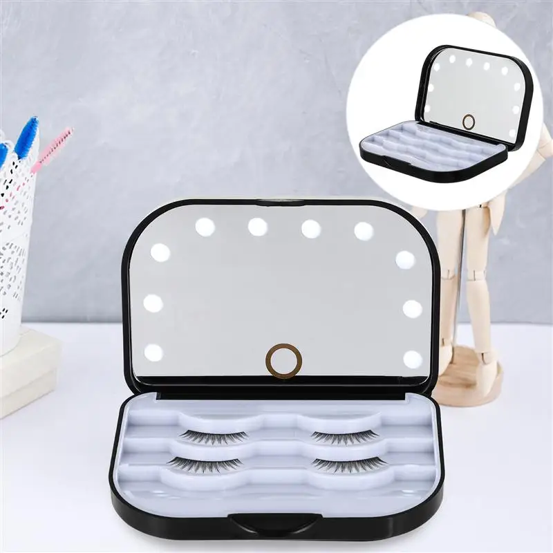 Eyelash Case Lash Storage Box False Empty Organizer Holder Travel Fake Packaging Artificial Cases Boxes Eye Container Eyelashes