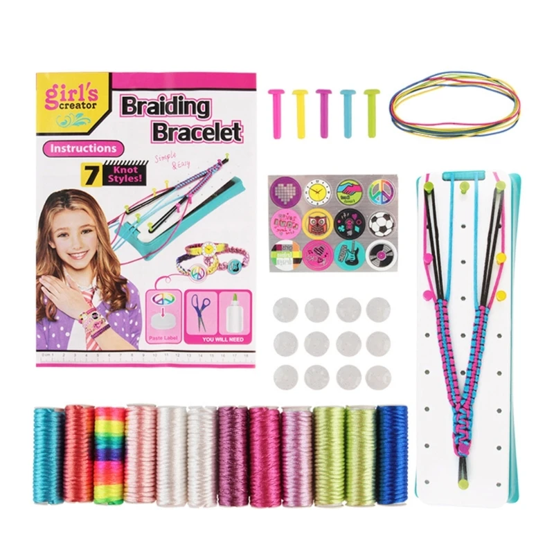 

Multicolor DIY Friendship Bracelet Set Jewelry Making Tools For Safe Crafting N2UE