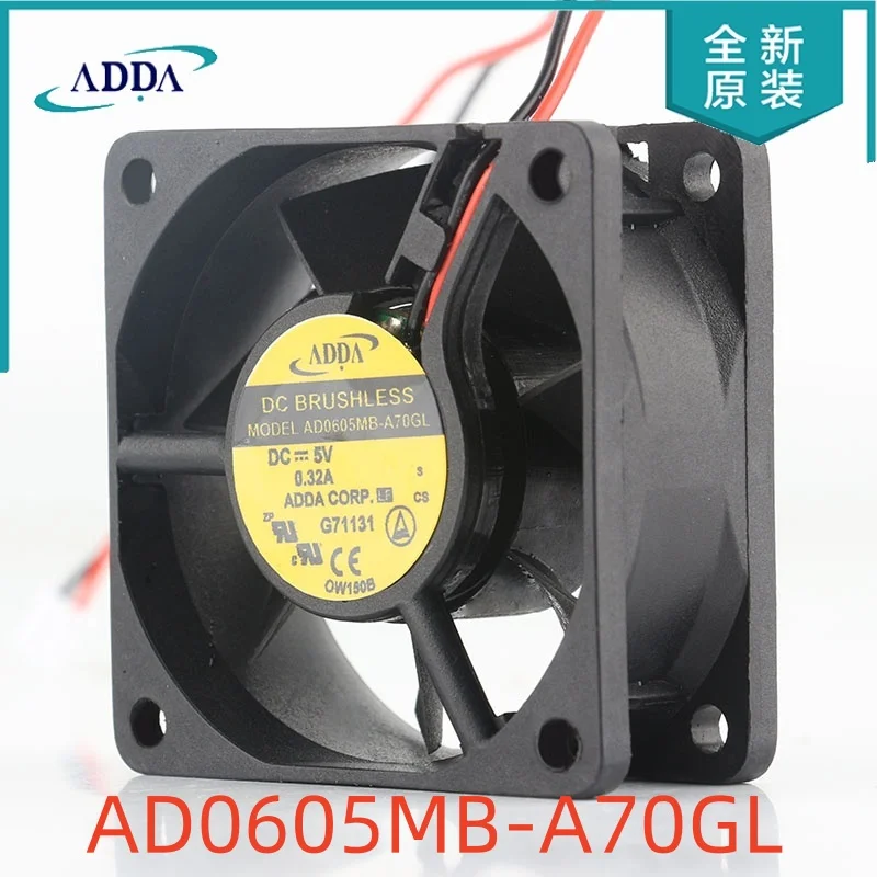 

Оригинальный бесшумный USB-вентилятор ADDA AD0605MB-A70GL 5V 0.32A 6025, модель 60×60×25 мм (6 см), с шарикоподшипником, для видеорегистраторов Dahua
