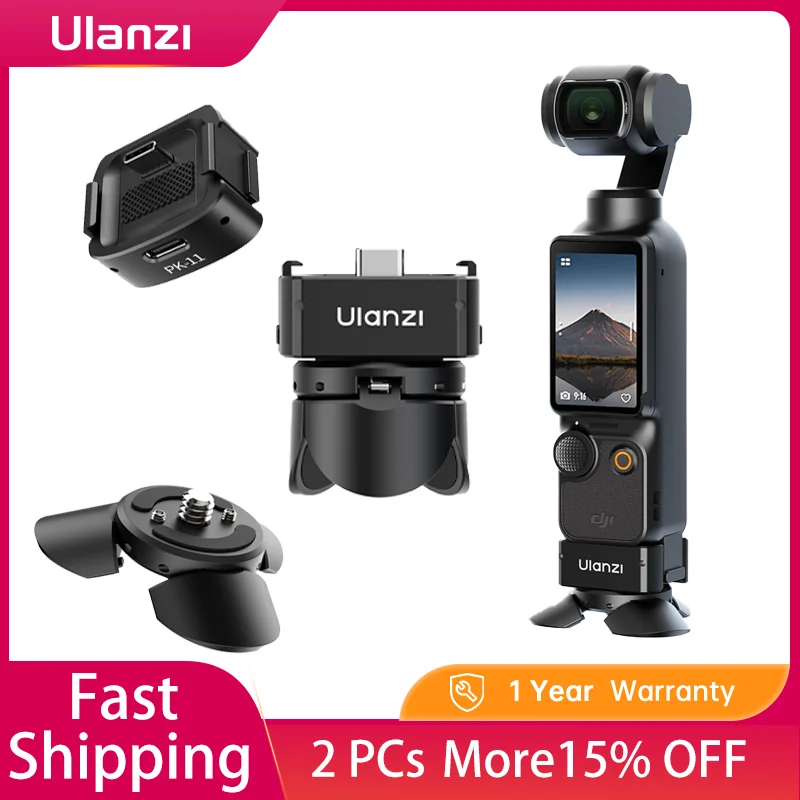 Ulanzi PK-08 PK-11 Pocket 3 Arri Locating Base Mini Tripod Kit for DJI Osmo Mount with 1/4