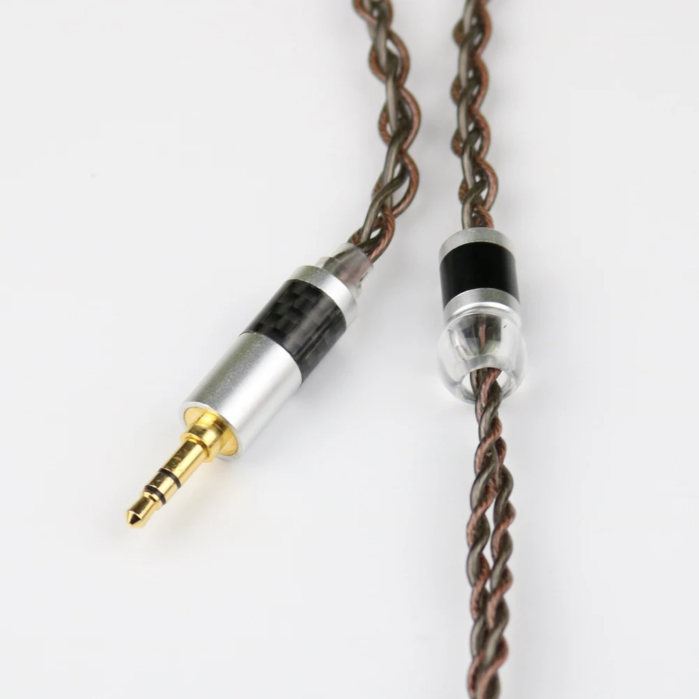 CustomMonocrystalline copper silver plated Earphone cable 2.5mm 3.5mm 4.4mm MMCX 0.78mm A2DC IE80 IM QDC TFZ  se535 se251