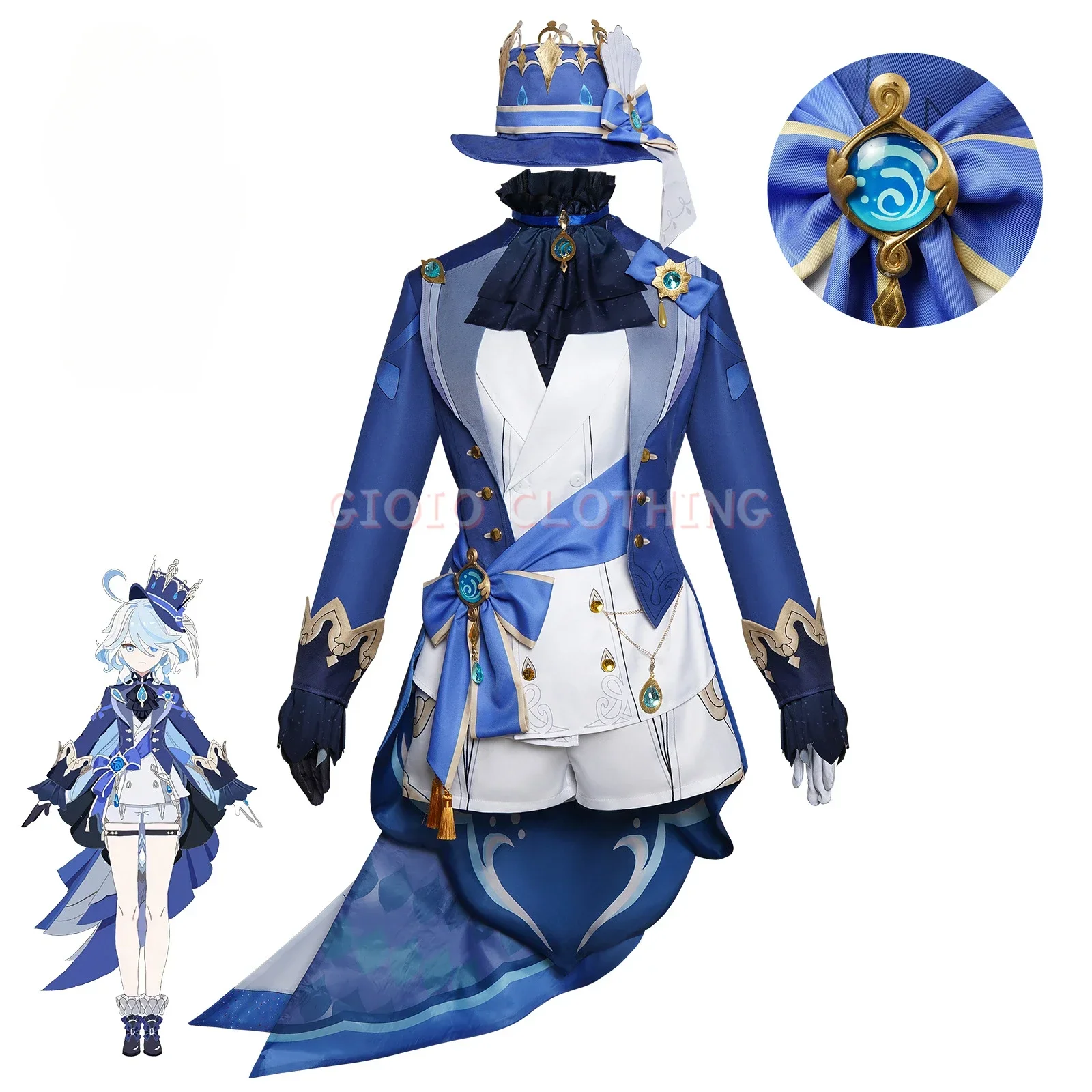 Furina Focalors Cosplay Genshin Costume Impact Carnival Uniform Anime Halloween Party Costumes Masquerade Women Game