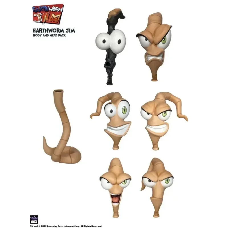 PDNA Earthworm Jim 1/12 Figurka anime Wave 1 Psy-Crow Bob The Killer Gold Fish Snot Figurka Model Zabawki Zbieraj Ozdoby Prezenty