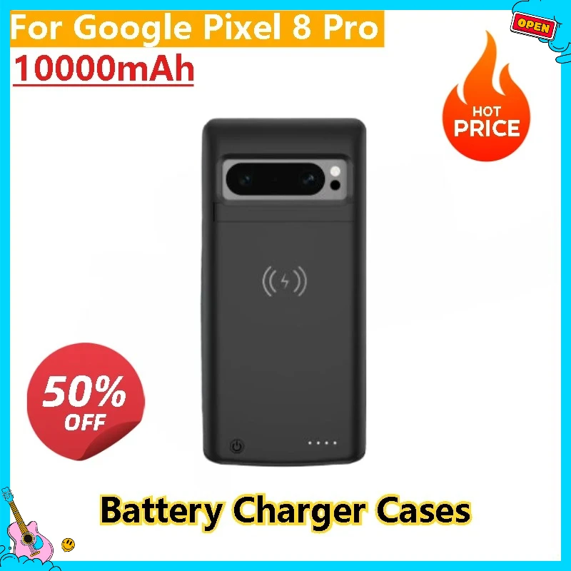 

High Quality 10000mAh Wireless Battery Charger Case Power Case Battery Pack Power Bank For Google Pixel 8 Pro