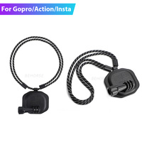 Sunnylife Magnetic Mount Bracket Adapter with Lanyard for Insta360 X5/DJI Osmo Action 5 Pro 4 Universal Camera Accessories