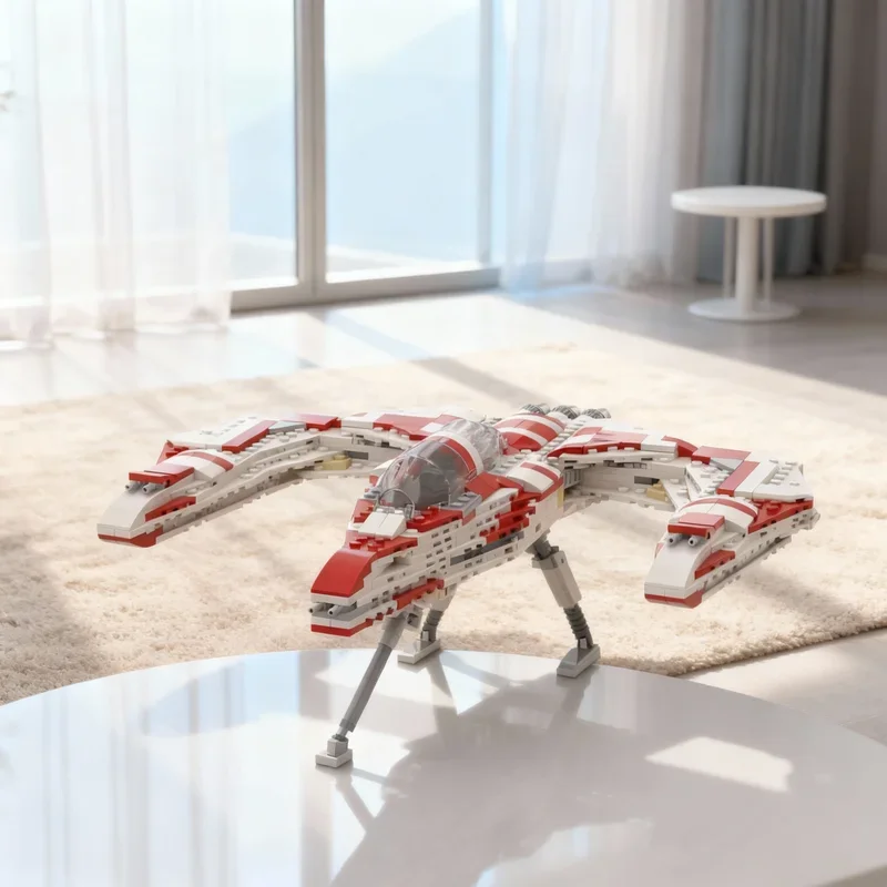 

536pcs MOC Star Battle GAT Sidewinder Space Superiority Fighter Model Building Blocks Toys Architecture Festival Gifts Idea