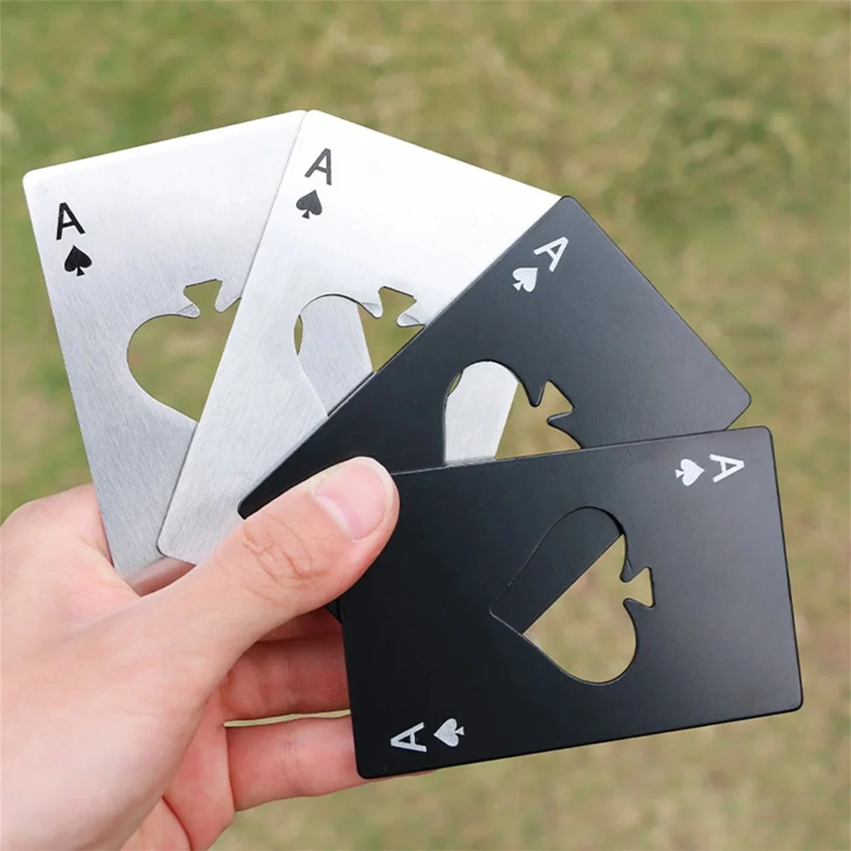 1/5pcs Poker Card Bottle Opener Ace of Spades Bottle Opener for Wallet and Pocket Metal Beer Opener Wedding Favors for Guests