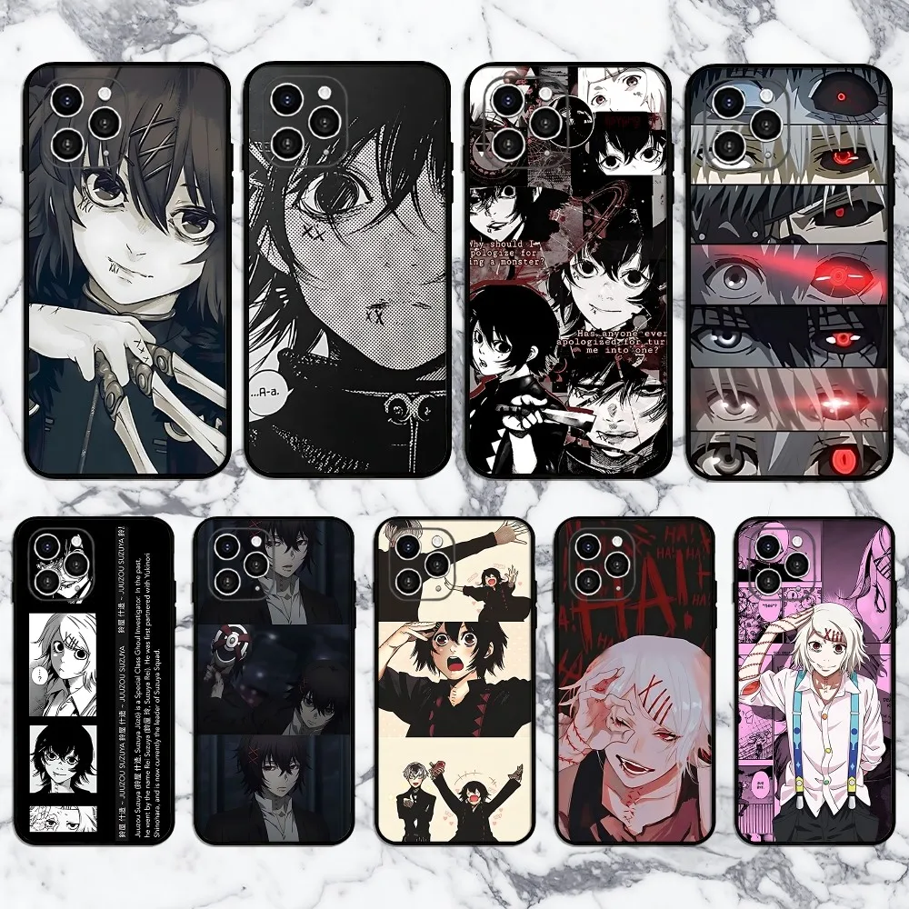 Anime Juuzou Suzuya Tokyo Ghouls Phone Case For Iphone 16 15 11 13 14 Pro Max 7 8 Plus X Xr Xs Max 12mini Cover Case