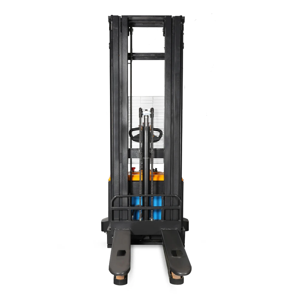 YG Customized Palet Stacker Arcade Machine Lift Narrow Aisle Use Electric Stacker With Stabilization Feet Electric Stacker