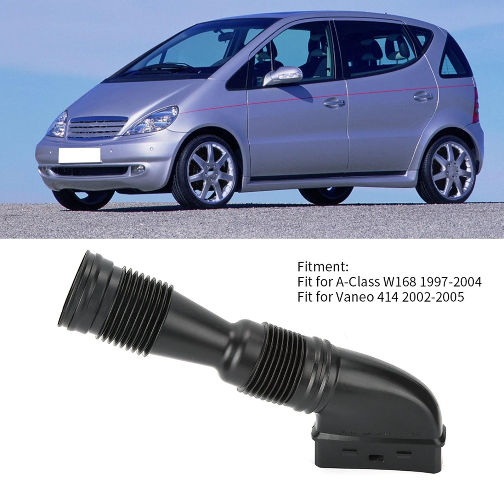 1660940487  Intake Pipe Hose Auto Accessory 1660940487 Fit for A‑Class W168 1997‑2004 Auto Accessory Auto  Intake Pipe